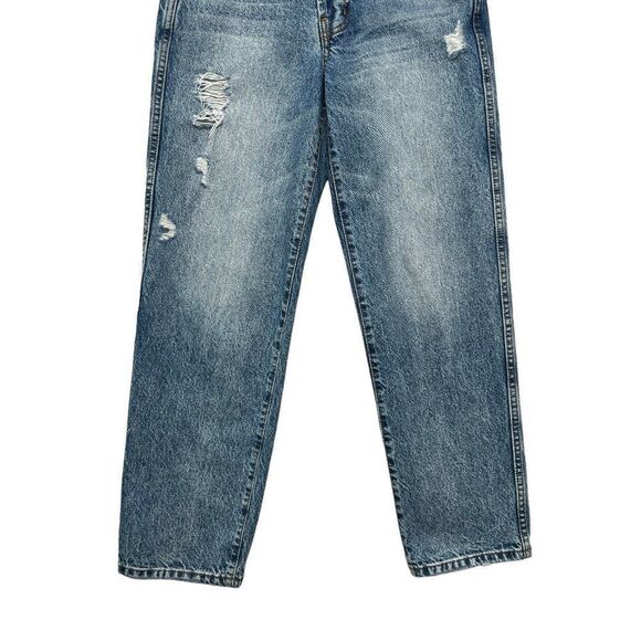 Revice Women's Size 25 High Rise Crossover Waist Distressed Jeans - Picture 5 of 11